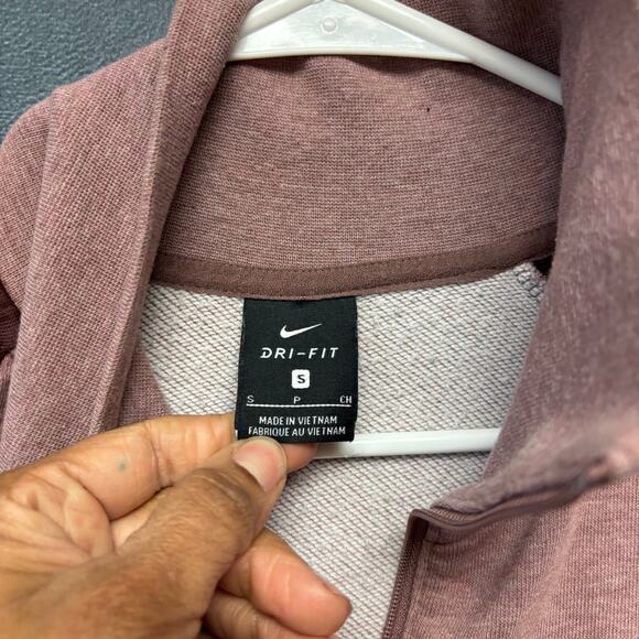 Nike Dri Fit Jacket Light Women Small Long Tail Running Athletic Pullover Raglan - Picture 6 of 7